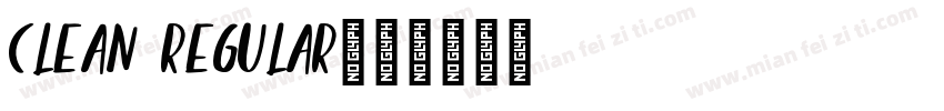Clean Regular字体转换